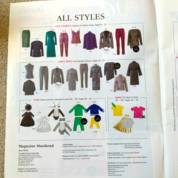 UK Burda Style Magazine issue 01/2019. - Picture 2 of 4